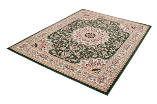 Vloerkleed Atlas Groen Traditioneel Rozet Frame