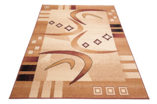 Vloerkleed Atlas Beige Bruin Geometrisch Abstract
