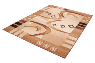 Vloerkleed Atlas Beige Bruin Geometrisch Abstract