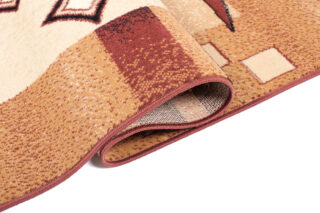 Vloerkleed Atlas Beige Bruin Geometrisch Abstract