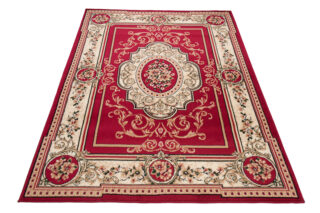 Vloerkleed Atlas Rood Creme Traditioneel Medaillon