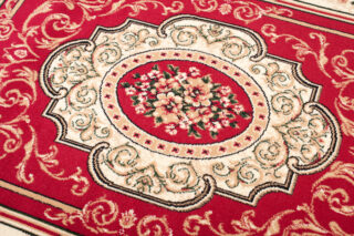 Vloerkleed Atlas Rood Creme Traditioneel Medaillon