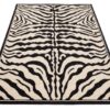 Vloerkleed Atlas Zwart Creme Dierenmotief Zebra