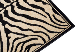 Vloerkleed Atlas Zwart Creme Dierenmotief Zebra