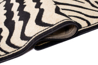 Vloerkleed Atlas Zwart Creme Dierenmotief Zebra