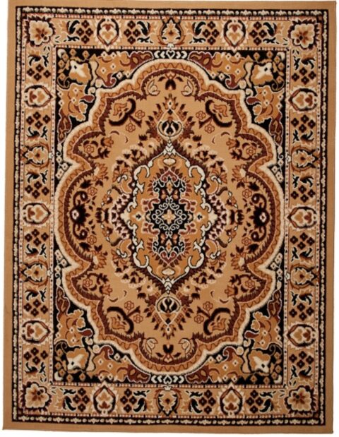 Vloerkleed Atlas Beige Bruin Traditioneel Medaillon