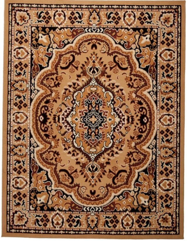 Vloerkleed Atlas Beige Bruin Traditioneel Medaillon