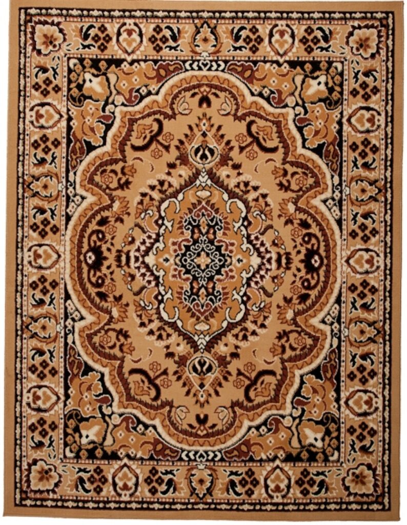Vloerkleed Atlas Beige Bruin Traditioneel Medaillon