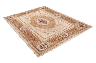 Vloerkleed Atlas Creme Beige Traditioneel Medaillon