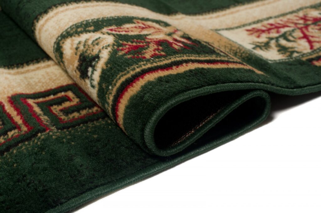 Vloerkleed Atlas Groen Beige Klassiek Frame