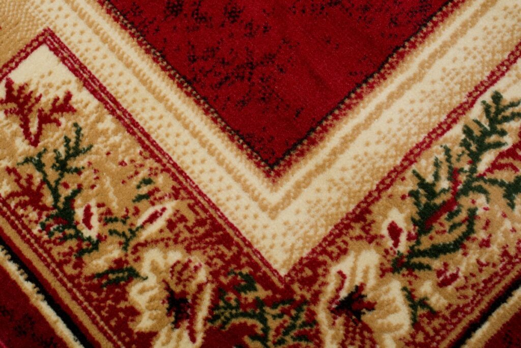 Vloerkleed Atlas Rood Beige Klassiek Frame