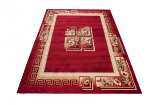 Vloerkleed Atlas Rood Beige Klassiek Frame