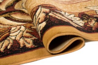Vloerkleed Atlas Beige Bruin Klassiek Bladeren