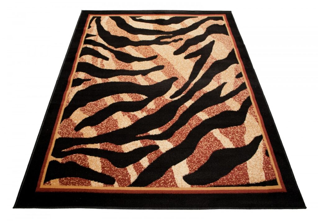Vloerkleed Atlas Bruin Beige Dierenmotief Tijger