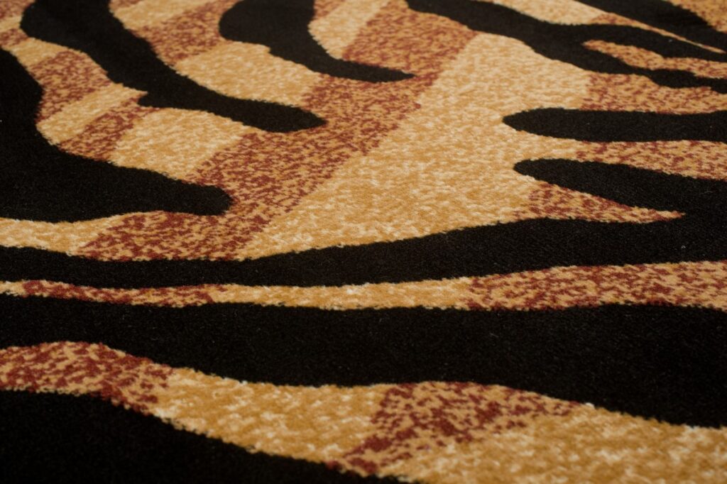 Vloerkleed Atlas Bruin Beige Dierenmotief Tijger