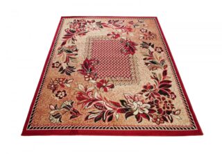 Vloerkleed Atlas Beige Rood Modern Gebloemd