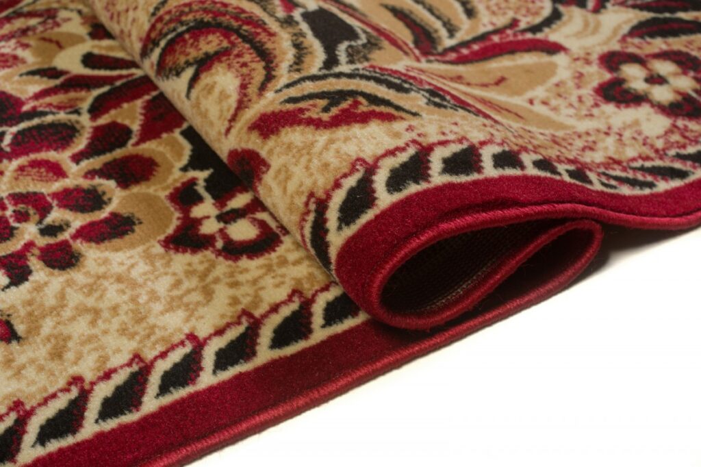 Vloerkleed Atlas Beige Rood Modern Gebloemd