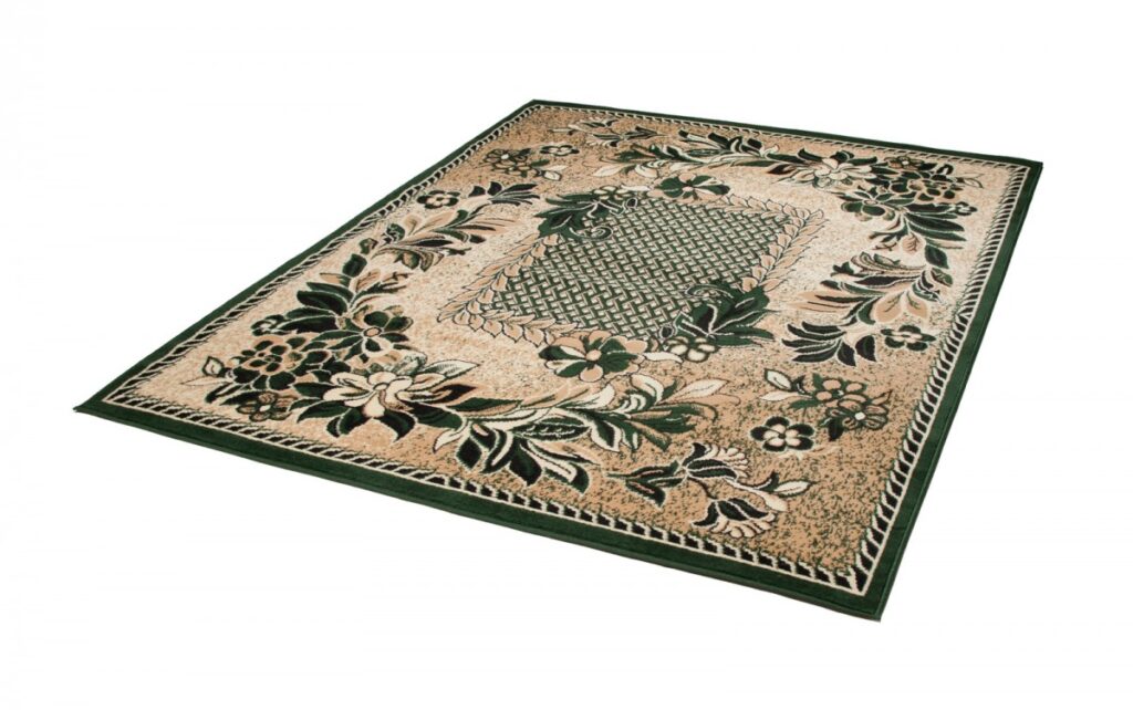Vloerkleed Atlas Beige Groen Modern Gebloemd