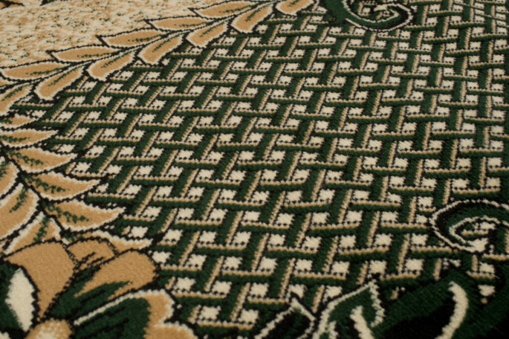 Vloerkleed Atlas Beige Groen Modern Gebloemd