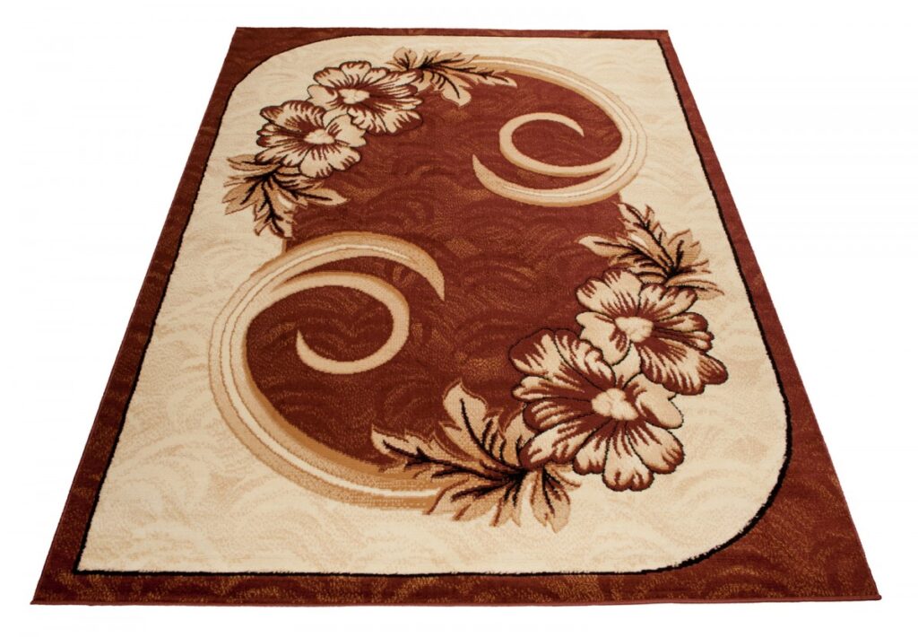 Vloerkleed Atlas Bruin Beige Klassiek Gebloemd