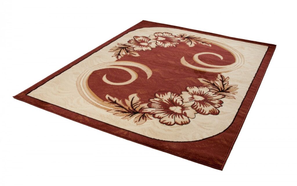 Vloerkleed Atlas Bruin Beige Klassiek Gebloemd
