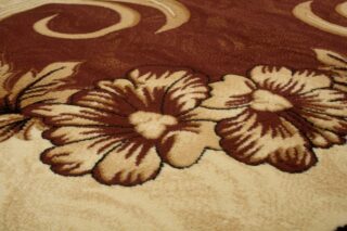 Vloerkleed Atlas Bruin Beige Klassiek Gebloemd