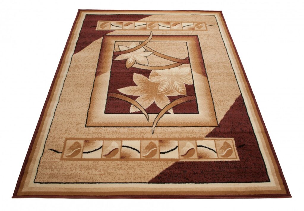 Vloerkleed Atlas Beige Bruin Geometrisch Gebloemd