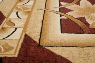 Vloerkleed Atlas Beige Bruin Geometrisch Gebloemd