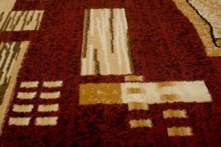 Vloerkleed Atlas Bruin Beige Geometrisch Bladeren