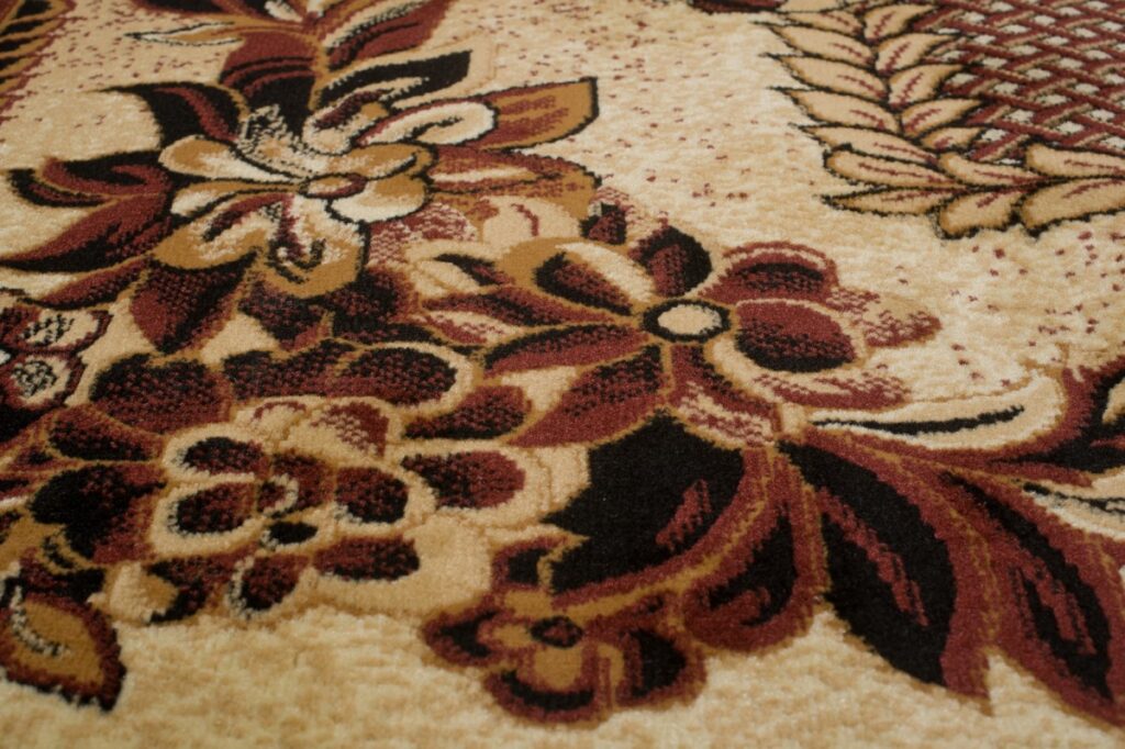 Vloerkleed Atlas Beige Bruin Modern Gebloemd