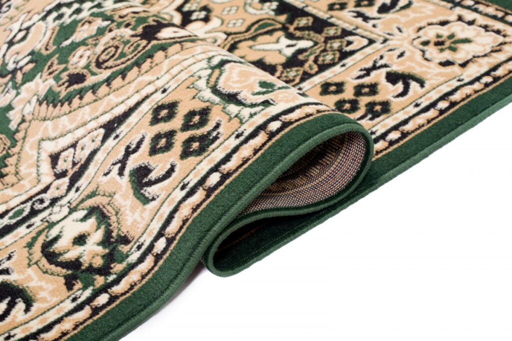 Vloerkleed Atlas Groen Beige Traditioneel Medaillon