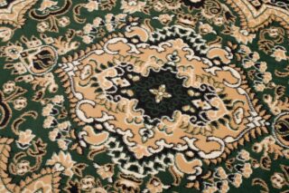 Vloerkleed Atlas Groen Beige Traditioneel Medaillon