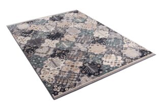 Vloerkleed Colorado Grijs Creme Mozaïek Vintage