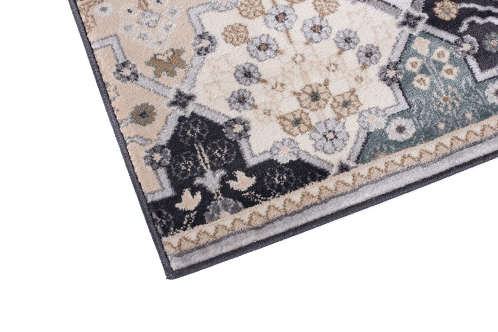 Vloerkleed Colorado Grijs Creme Mozaïek Vintage