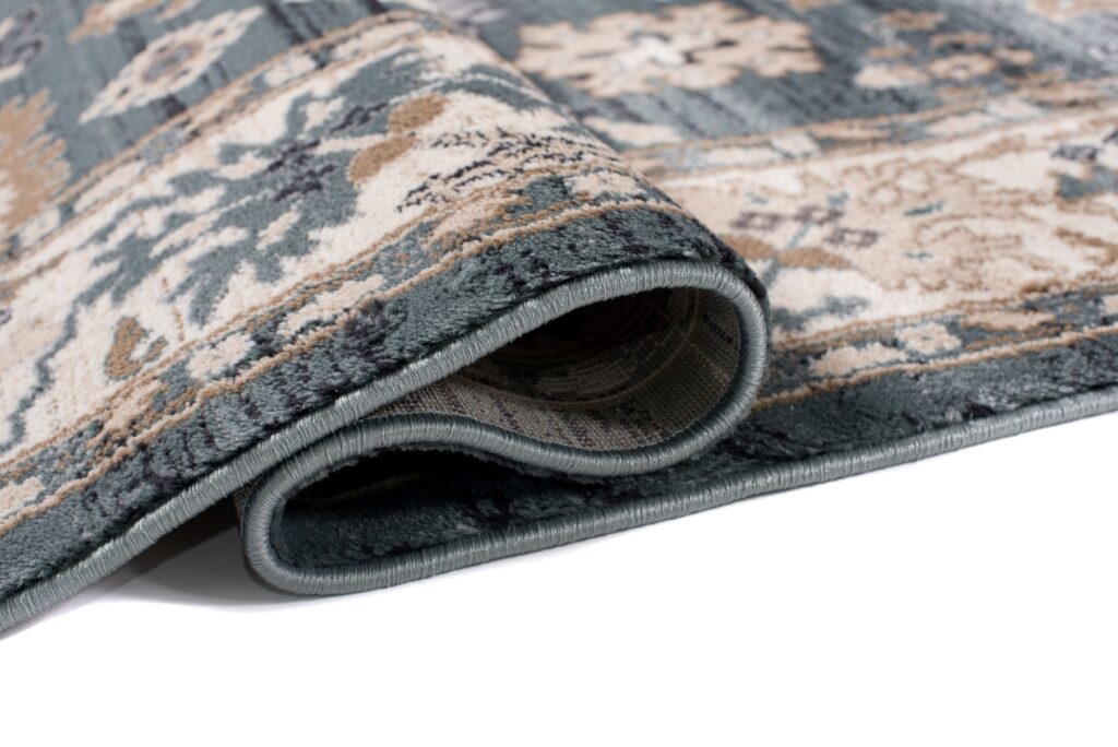Vloerkleed Colorado Klassiek Blauw Beige Frame