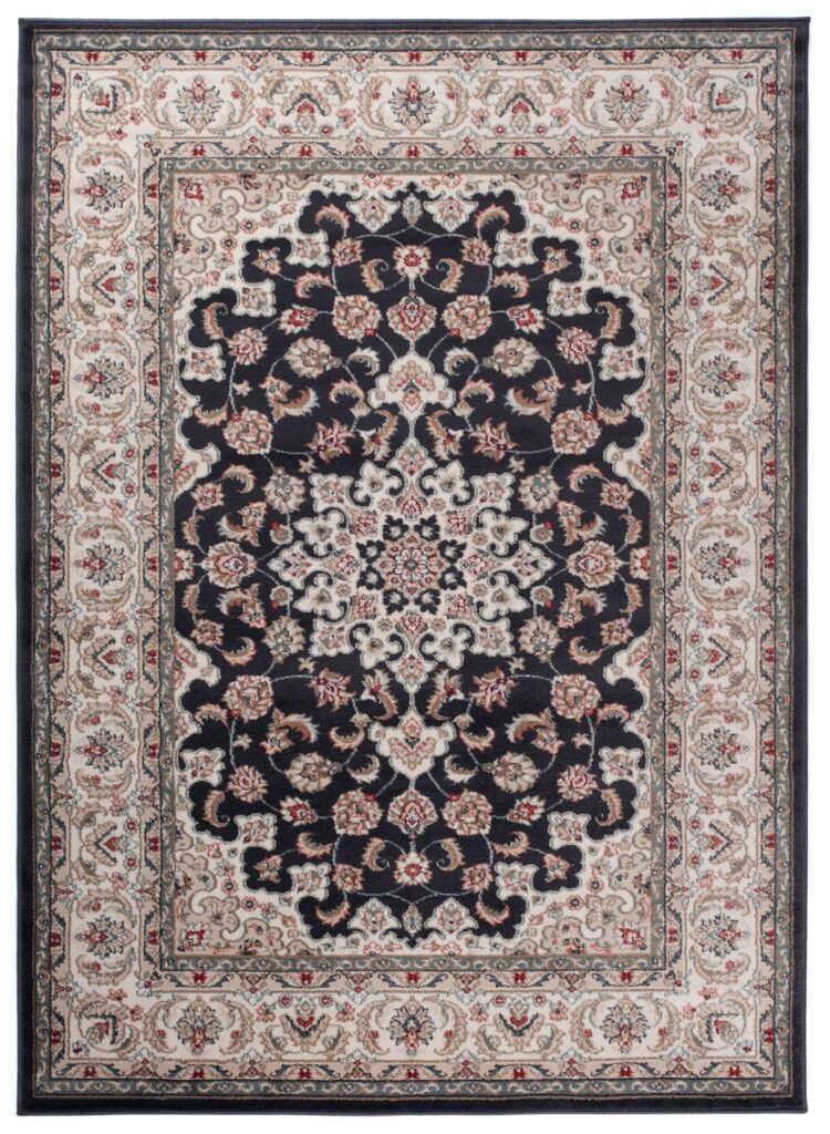 Vloerkleed Colorado Zwart Creme Rood Traditioneel