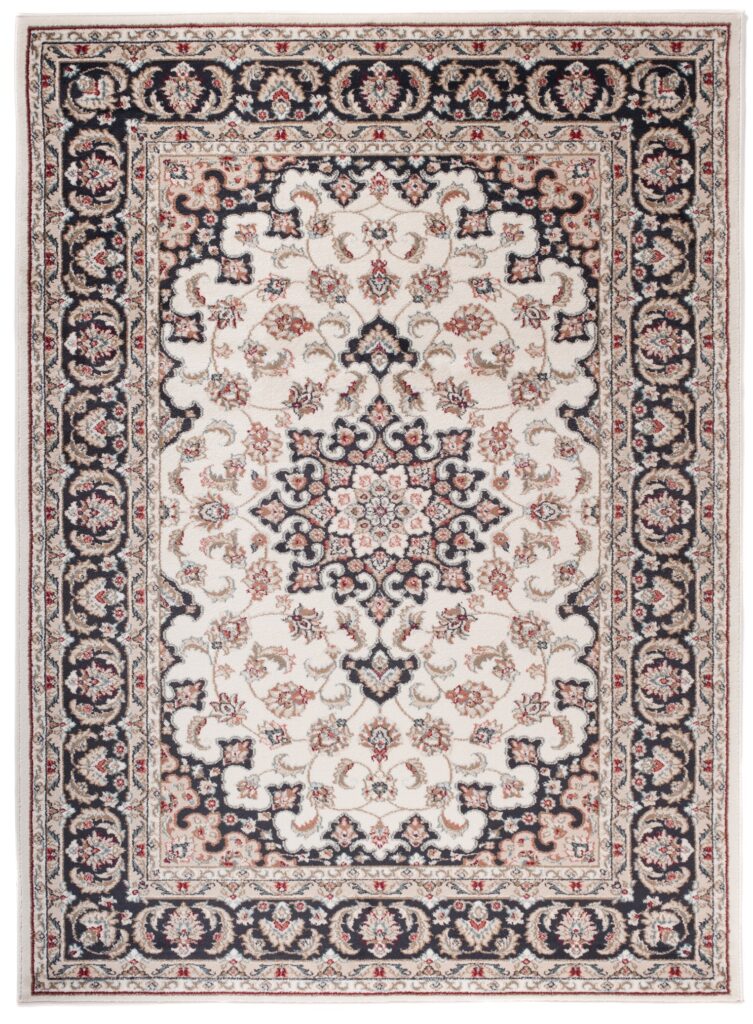 Vloerkleed Colorado Creme Zwart Rood Traditioneel