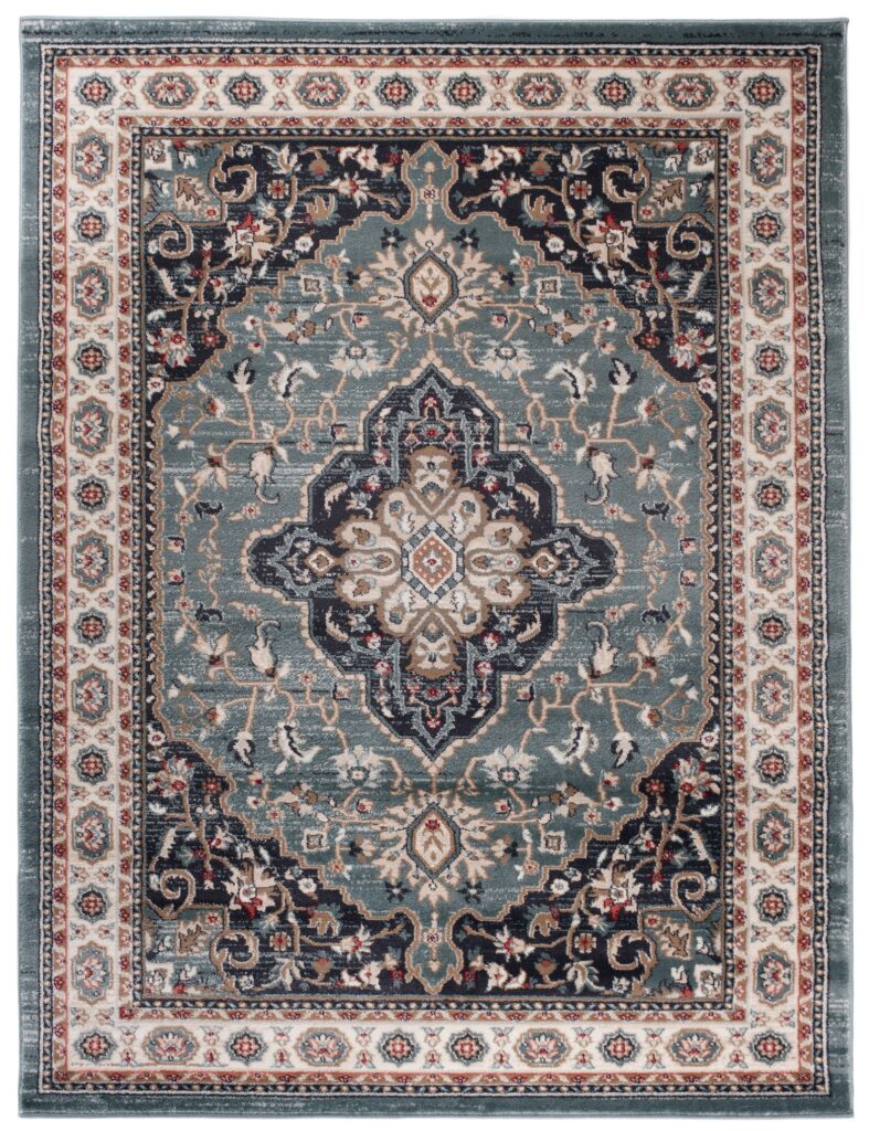 Vloerkleed Colorado Traditioneel Blauw Creme Ornamenten