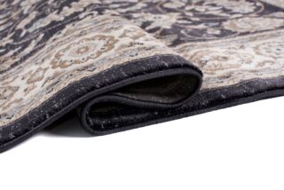 Vloerkleed Colorado Traditioneel Zwart Creme Gebloemd