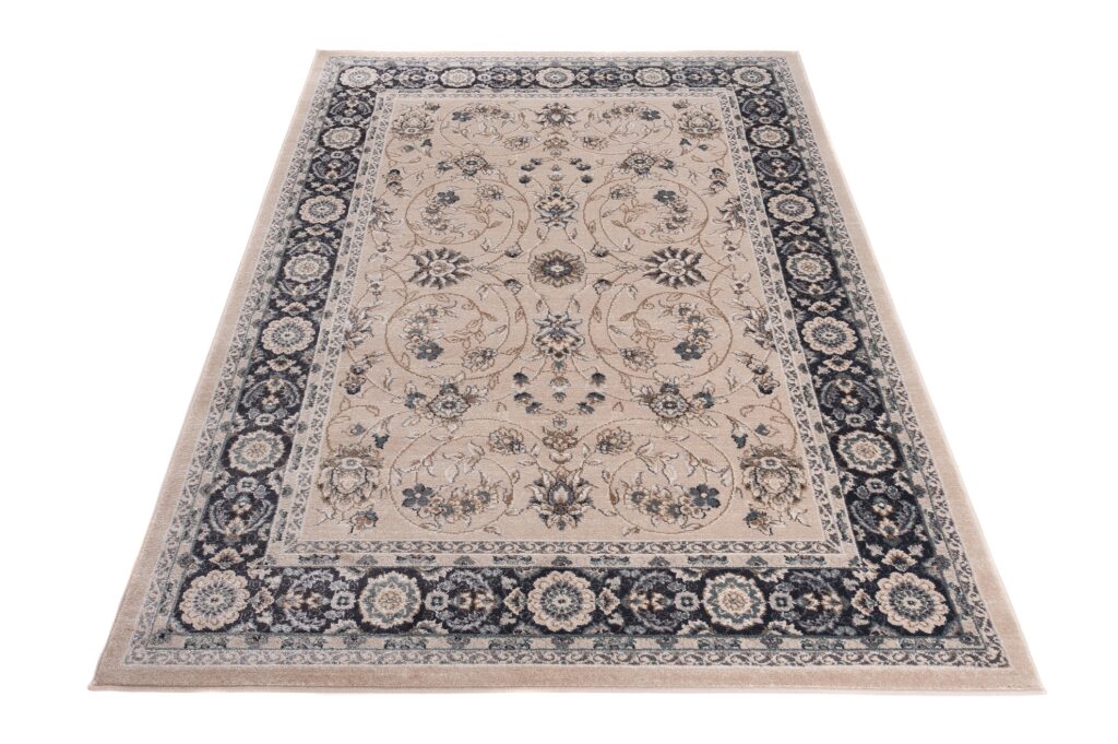 Vloerkleed Colorado Traditioneel Beige Zwart Gebloemd