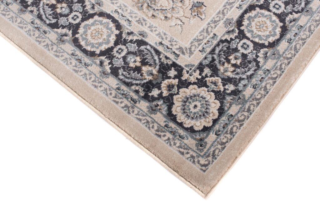 Vloerkleed Colorado Traditioneel Beige Zwart Gebloemd