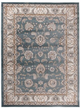 Vloerkleed Colorado Klassiek Blauw Beige Ornamenten