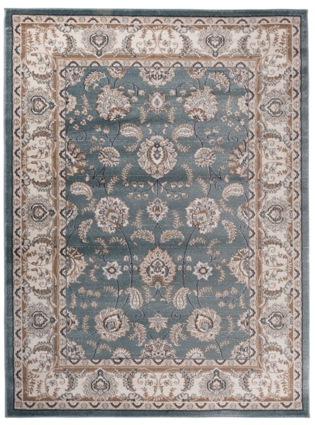 Vloerkleed Colorado Klassiek Blauw Beige Ornamenten