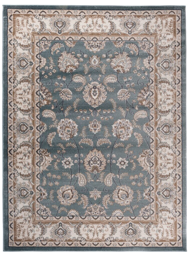 Vloerkleed Colorado Klassiek Blauw Beige Ornamenten