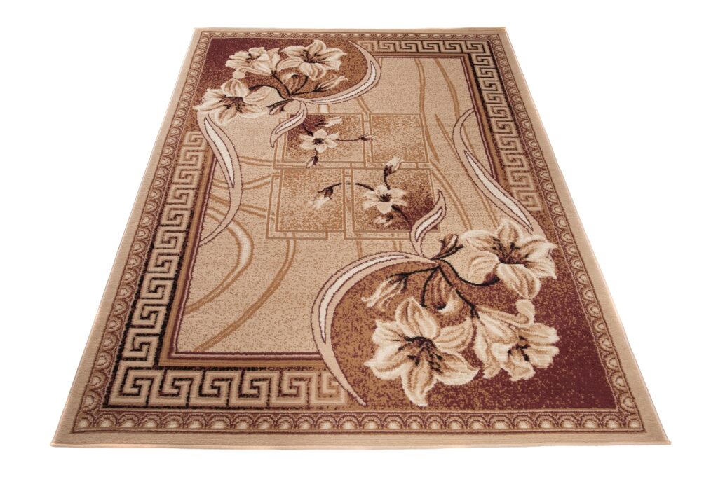 Vloerkleed Atlas Beige Bruin Klassiek Gebloemd