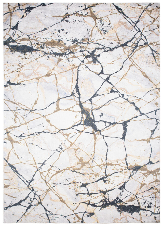 Vloerkleed Toscana Beige Gouden Zwart Marmer