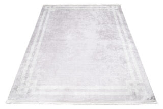Vloerkleed Toscana Kwastjes Licht Grijs Frame