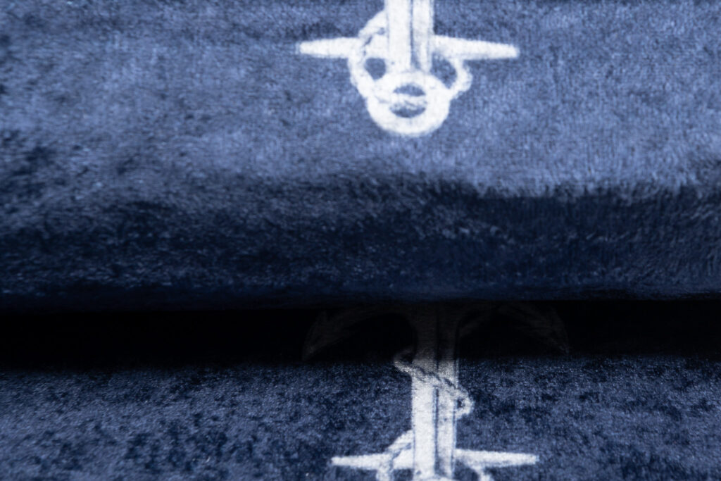Vloerkleed Emma Kinderkamer Donkerblauw Wit Ankers Antislip