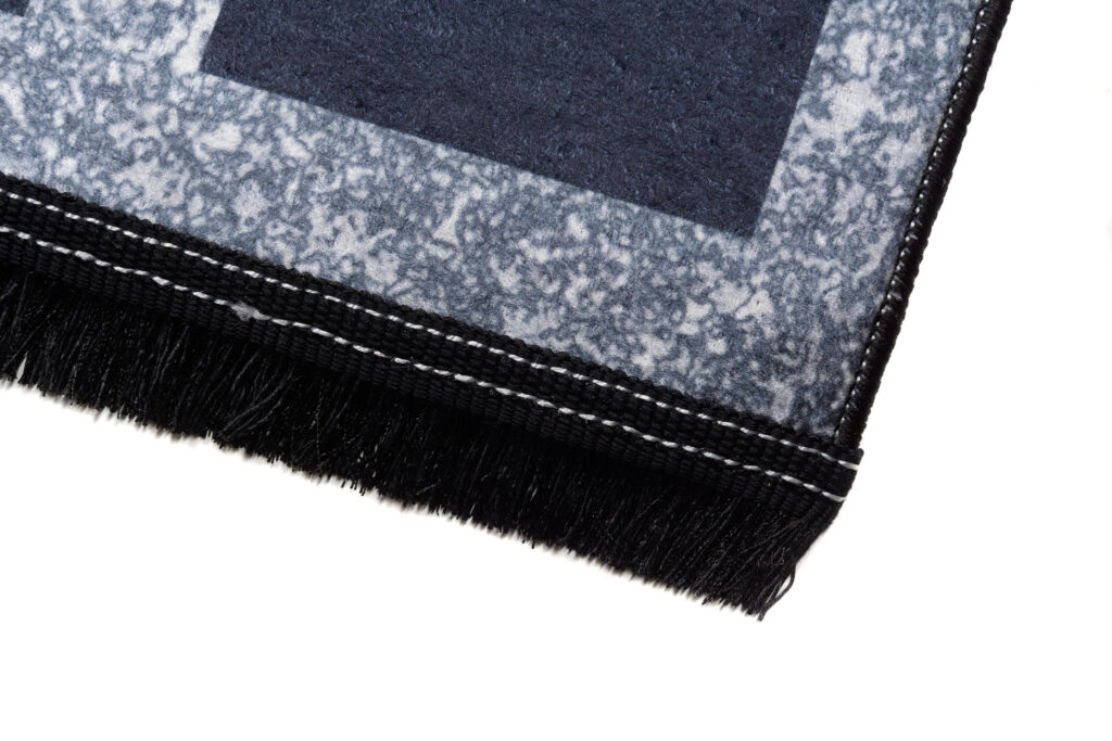 Vloerkleed Toscana Kwastjes Grijs Blauw Frame