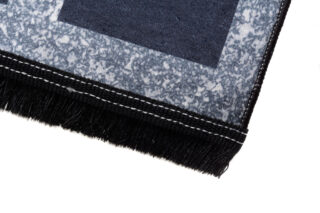 Vloerkleed Toscana Kwastjes Grijs Blauw Frame